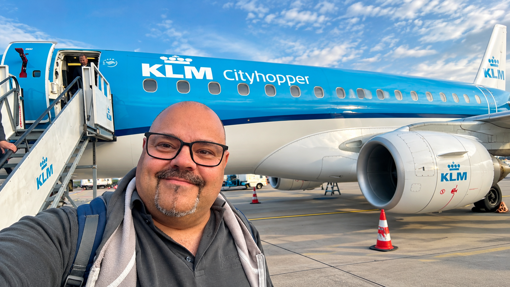 Start einer USA-Reise mit einem KLM Cityhopper ab Hannover