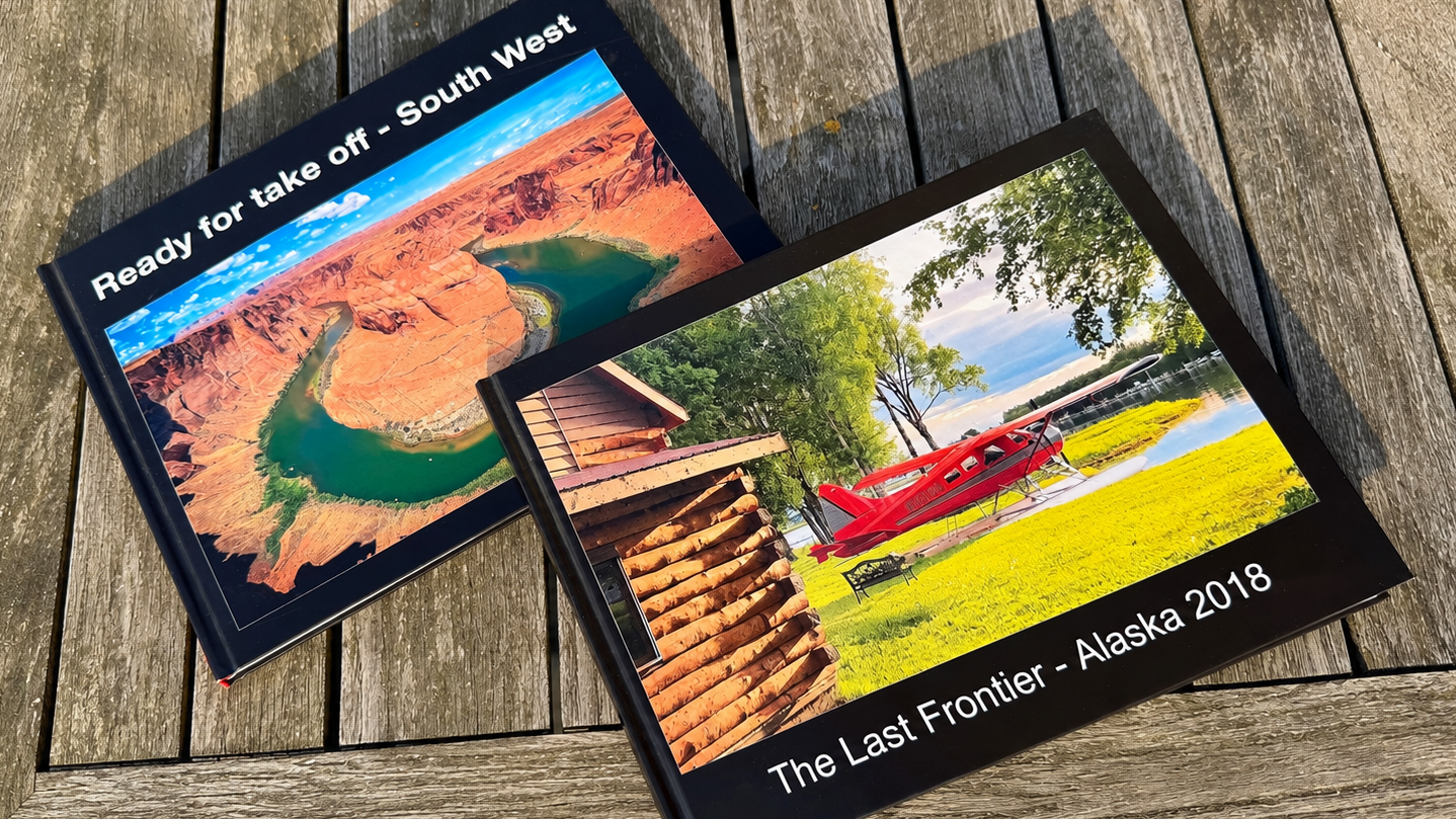 Zwei persönliche Fotobücher von USA-Reisen in den Südwesten und nach Alaska